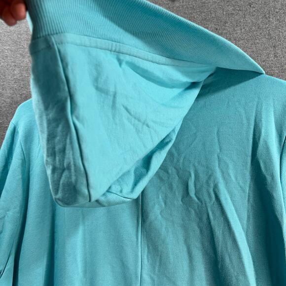 Belle Body by Kim Gravel TripleLuxe French Terry Open Car Spa Blue, Size 1X - Picture 14 of 14